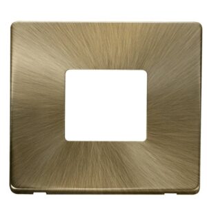 Click Scolmore - Click MiniGrid 1G Plate Twin Apert. Plate Ab (SCP402AB)