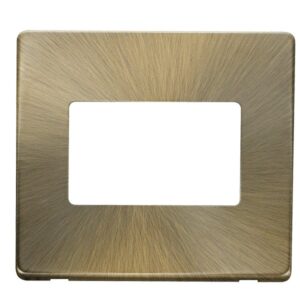 Click Scolmore - Click MiniGrid 1G Plate Triple Apert. Plate Ab (SCP403AB)