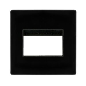 Click Scolmore - Click Definity 1G Plate Triple Apert. Mb (SCP403MB)