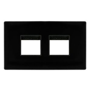 Click Scolmore - Click Definity 2G Plate (2X2) Apert. Mb (SCP404MB)
