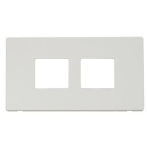 Click Scolmore - Click Definity 2G Plate (2X2) Apert. Mw (SCP404MW)