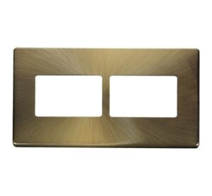 Click Scolmore - Click MiniGrid 2G Plate (3X2) Apert. Plate Ab (SCP406AB)