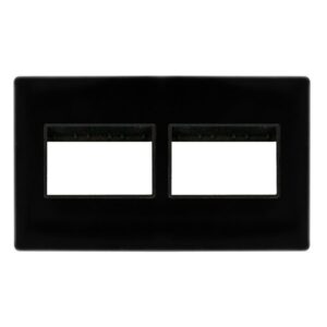 Click Scolmore - Click Definity 2G Plate (3X2) Apert. Mb (SCP406MB)
