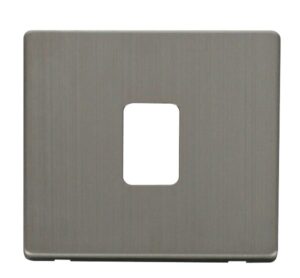 Click Scolmore - Click Definity 20A Dp Switch Cover Plate Stainless Steel (SCP422SS)