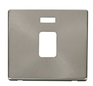 Click Scolmore - Click Definity 20A Dp Switch With Neon Cover Plate Brushed Stainless (SCP423BS)