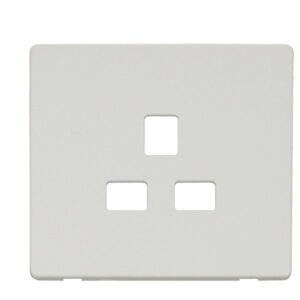 Click Scolmore - Click Definity 1G 13A Socket Plate Mw (SCP430MW)