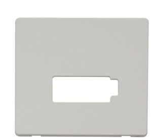 Click Scolmore - Click Definity Connection Unit (Lockable) Cover Plate White (SCP450PW)
