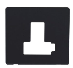 Click Scolmore - Click Definity Switched Connection Unit (Lockable) Cover Plate Black (SCP451BK)