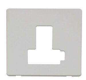 Click Scolmore - Click Definity Switched Connection Unit (Lockable) Cover Plate White (SCP451PW)