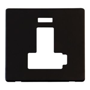 Click Scolmore - Click Definity 13A Fcu Switch Neon (Lock) Plate Mb (SCP452MB)