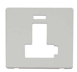 Click Scolmore - Click Definity Switched Connection Unit With Neon (Lockable) Cover Plate White (SCP452PW)
