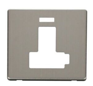 Click Scolmore - Click Definity Switched Conn. Unit With Neon (Lockable) Cover Plate Stainless Steel (SCP452SS)
