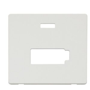 Click Scolmore - Click Definity 13A Fcu Neon (Lock) Plate Mw (SCP453MW)