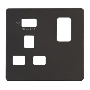 Click Scolmore - Click Definity 1G Skt Usb 2.1A Cp (SCP471UBK)