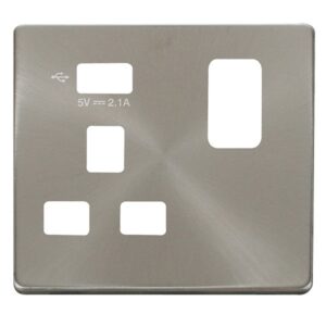 Click Scolmore - Click Definity 1G Skt Usb 2.1A Cp (SCP471UBS)