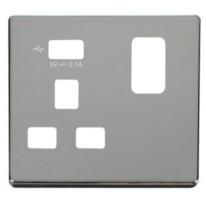 Click Scolmore - Click Definity 1G Skt Usb 2.1A Cp (SCP471UCH)