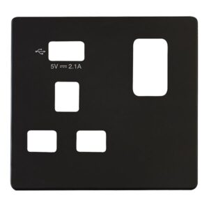 Click Scolmore - Click Definity 1G 13A Switch Skt 2.1A Usb Definity Cp Mb (SCP471UMB)
