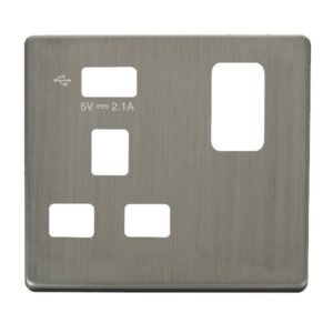 Click Scolmore - Click Definity 1G Skt Usb 2.1A Cp (SCP471USS)