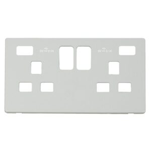 Click Scolmore - Click Definity 2G 13A Switch Skt 4.2A Usb Definity Cp Mw (SCP480MW)