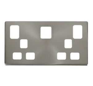 Click Scolmore - Click Definity 2G 13A Switch Skt 4.2A A&C Usb Coverplate Bs (SCP486BS)