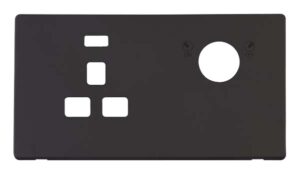 Click Scolmore - Click Definity 13A 1G Dp Lockable Skt Wih Neon Scp Bk (SCP655BK)