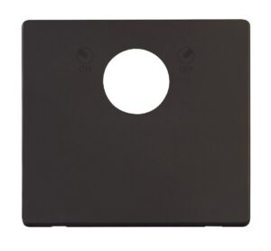 Click Scolmore - Click Definity 20A Double Pole Key Lockable Switch Cover Plate (SCP660BK)