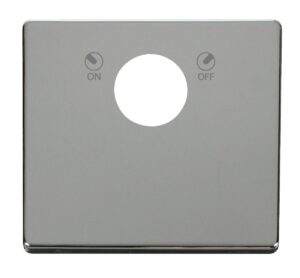 Click Scolmore - Click Definity 20A Double Pole Key Lockable Switch Cover Plate (SCP660CH)