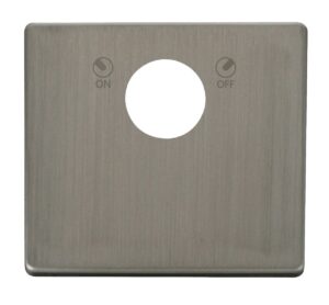 Click Scolmore - Click Definity 20A Double Pole Key Lockable Switch Cover Plate (SCP660SS)