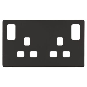 Click Scolmore - Click Definity 2G 13A Def Cp W/Neon Bk (SCP840BK)
