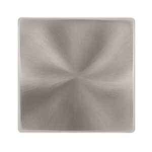 Click Scolmore - Click Definity Complete 1 Gang Blank Plate Brushed Steel Cover Plate (SFBS060)