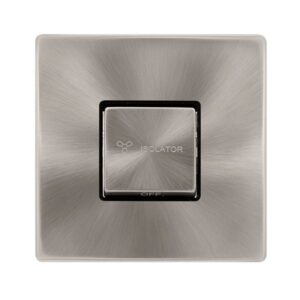 Click Scolmore - Click Definity Complete 10A Ingot 3 Pole Fan Isolation Plate Switch (SFBS520BK)