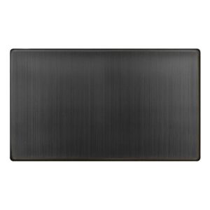 Click Scolmore - Click Definity Complete 2 Gang Blank Plate Matt Bronze Cover Plate (SFBZ061)