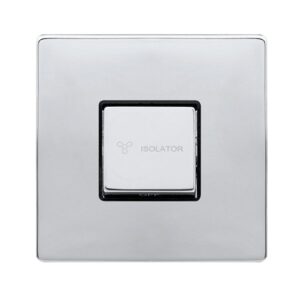 Click Scolmore - Click Definity Complete 10A Ingot 3 Pole Fan Isolation Plate Switch (SFCH520BK)