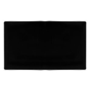 Click Scolmore - Click Definity Complete 2 Gang Blank Plate Metal Black Cover Plate (SFMB061)