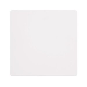 Click Scolmore - Click Definity Complete 1 Gang Blank Plate Metal White Cover Plate (SFMW060)