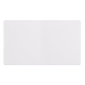 Click Scolmore - Click Definity Complete 2 Gang Blank Plate Polar White Cover Plate (SFPW061)
