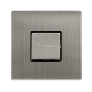 Click Scolmore - Click Definity Complete 10A Ingot 3 Pole Fan Isolation Plate Switch (SFSS520BK)