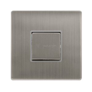 Click Scolmore - Click Definity Complete 10A Ingot 3 Pole Fan Isolation Plate Switch (SFSS520GY)