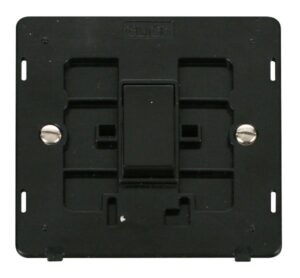 Click Scolmore - Click Definity 10Ax 1 Gang 2 Way Switch Insert Black (SIN011BK)