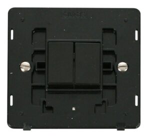 Click Scolmore - Click Definity 10Ax 2 Gang 2 Way Switch Insert Black (SIN012BK)