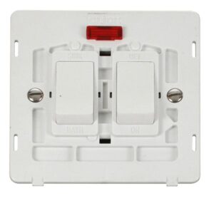 Click Scolmore - Click Definity 20A Sink & Bath Switch With Neon Insert White (SIN024PW)