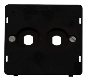 Click Scolmore - Click Definity 2 Gang Single Dimmer Plate Insert (SIN142PL)