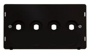 Click Scolmore - Click Definity 4 Gang Double Dimmer Plate Insert (SIN144PL)