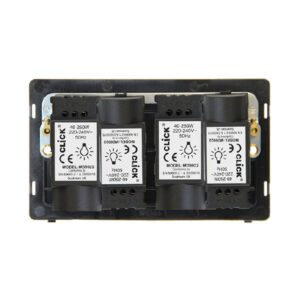 Click Scolmore - Click Definity 4 Gang 2 Way 250Va Dimmer Switch Insert (SIN144)
