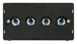 Click Scolmore - Click Definity Sin 4Gang 2Way 75W Led Dimmer Switch (SIN164)