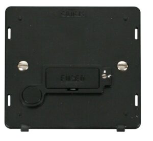 Click Scolmore - Click Definity 13A Fused Connection Unit With Flex Outlet (Lockable) Insert Black (SIN250BK)