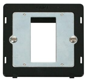 Click Scolmore - Click Definity 1 Gang Plate Single Media Module Insert Black (SIN310BK)
