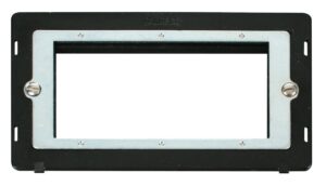 Click Scolmore - Click Definity 2 Gang Quad New Media Insert (SIN312BK)