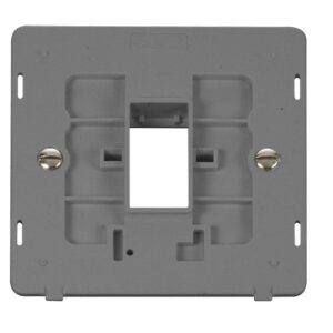 Click Scolmore - Click Definity 1 Gang Minigrid? Unfurnished Plate Insert 1 Aperture (SIN401GY)