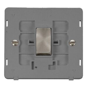 Click Scolmore - Click Definity 10Ax Ingot 1 Gang Intermediate Plate Switch Insert (SIN425GYBS)